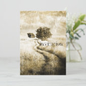 Invitation Ferme d'automne rurale Chêne de chêne de l'ouest (Debout devant)