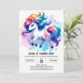 Invitation Ferme de Cheval numérique Anniversaire (Debout devant)