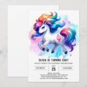 Invitation Ferme de Cheval numérique Anniversaire (Devant / Derrière)