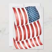 Invitation Ferme de Citrouille patriotique Halloween (Dos)