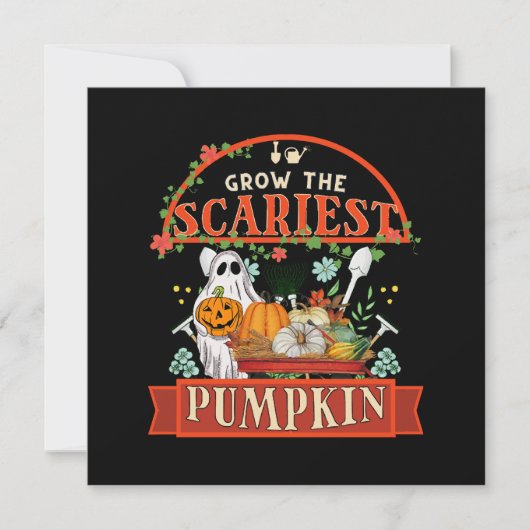 Invitation Ferme de citrouilles Halloween (Devant)