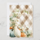 Invitation Ferme de Clothesline Rustique Baby shower cultivé  (Dos)