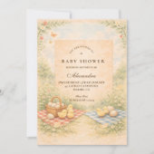 Invitation Ferme de conte de fées pour la fête de bébé (Devant)