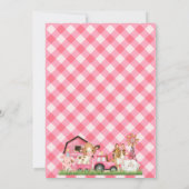 Invitation Ferme de filles avez-vous entendu l'invitation d'a (Dos)