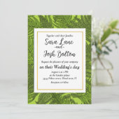 Invitation Ferme en vert (Debout devant)