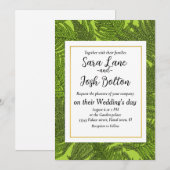 Invitation Ferme en vert (Devant / Derrière)