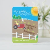 Invitation Ferme ensoleillée (Debout devant)