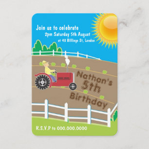 Invitation Ferme ensoleillée