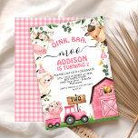 Invitation Ferme Filles Pink Grange Tracteur Anniversaire<br><div class="desc">Girls Farm Pink Barn Tractor Anniversaire Invitation Sweet ferme à l'invitation d'anniversaire avec une scène de cour avec divers animaux de ferme, feuillage, fleurs et grange rose et tracteur. Cette invitation d'anniversaire de ferme rose baa moo est une façon douce pour les invités invitations à une fête d'anniversaire d'une fille...</div>