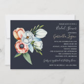 Invitation Ferme Floral Anémone Fête des mariées de verdure (Devant)