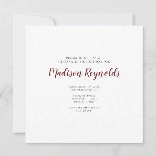 Invitation Ferme pittoresque d'embarquement pour chevaux avec (Dos)