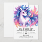 Invitation Ferme Printable Cheval Anniversaire (Devant / Derrière)