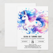 Invitation Ferme Printable Cheval Anniversaire (Devant / Derrière)
