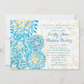 Invitation Ferme Rustique Floral Chrysanthemum Mariage (Devant)