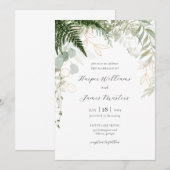 Invitation Ferme sauvage et Mariage d'or (Devant / Derrière)