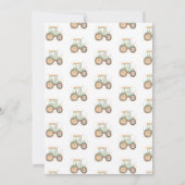 Invitation Ferme tracteur 2ème anniversaire (Dos)