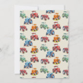 Invitation Ferme Tracteur Barnyard fête d'anniversaire (Dos)