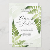 Invitation Ferme verte minimaliste (Devant / Derrière)