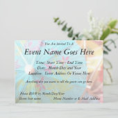 Invitation Fermer - Parasol papier (Debout devant)