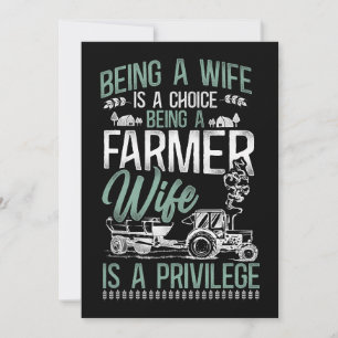 Invitation Fermière Femme Tracteur Vintage Etre Une Femme I