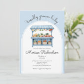 Invitation Fermiers Marché bébé garçon douche (Debout devant)