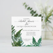 Invitation Fern Foliage Fête des mariées botanique Monnaie Sa (Debout devant)
