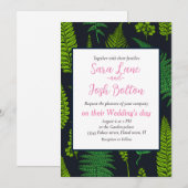 Invitation Ferns (Devant / Derrière)