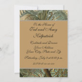 Invitation Ferns Palm Tree Antiquité Botanique Ferns Art (Dos)