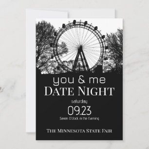 Invitation Ferris Wheel Date Nuit