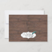 Invitation Fers à cheval rustiques de pays épousant la (Dos)