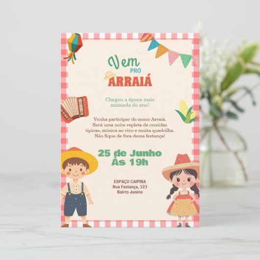 Invitation Festa Junina (Debout devant)