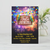 Invitation Festa Junina Fireworks (Debout devant)