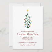 Invitation Festif Arbre de Noël moderne Fête de Noël (Devant)