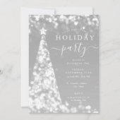 Invitation Festif Arbre de Noël Société Holiday (Devant)