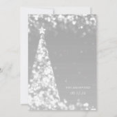 Invitation Festif Arbre de Noël Société Holiday (Dos)