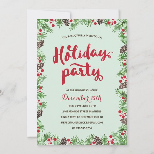 Invitation Festif | Calligraphie (Devant)