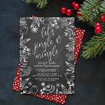 Invitation Festif Chalkboard Jingle & Mingle Fête<br><div class="desc">Célébrez les vacances dans le style de ce Noël avec ces invitations branchées de fêtes de tableau noir. Le design est facile à personnaliser avec votre propre libellé et vos invités seront ravis quand ils reçoivent ces invitations fabuleux.</div>