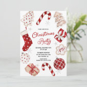 Invitation Festif Fête de Noël (Debout devant)