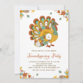 Invitation Festif Floral Turquie Amical Party (Devant)