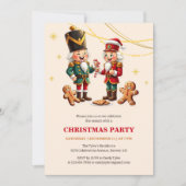 Invitation Festif Gingerbread Noisette fête de Noël (Devant)