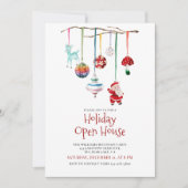 Invitation Festif moderne Aquarelle de vacances Open House (Devant)