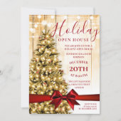 Invitation Festif Noël Lumières Open House (Devant)