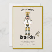 Invitation Festif Nutcracker Élégante fête de Noël neutre (Devant)