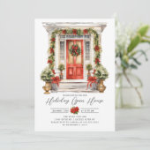 Invitation Festif Porte d'entrée Ouverte (Debout devant)