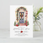 Invitation Festif Porte d'entrée Ouverte (Debout devant)