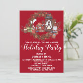 Invitation Festif Red Green Company Fête de Noël (Debout devant)