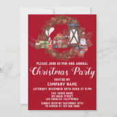 Invitation Festif Red Green Company Fête de Noël (Devant)