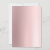 Invitation Festif Rose Gold Xmas Arbre Société Fête (Dos)