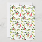 Invitation Festif Santa Hat Fête Noël Soirée (Dos)