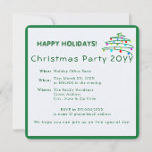 Invitation Festif sur mesure Amusement Élégant Soirée de Noël (Devant)